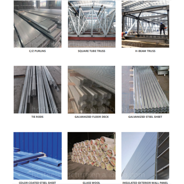Prefab Steel Structure Cold Storage Logistics Warehouse H Beam Large Span Freezer Room Thermal Insulation Quick Construction