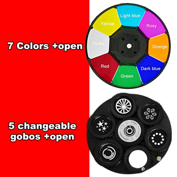 200W Outdoor Zoom LED Gobo Projector Ripple Floating Dynamic Effect Light