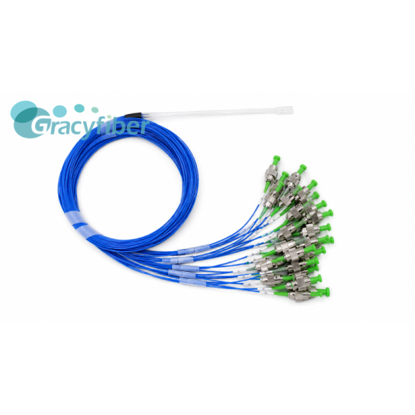 32 Channel PM Fiber Array Polarization Maintaining Fiber Array 127um Pitch for Silicon Photonics Optical Coupling and Optical Module Packaging