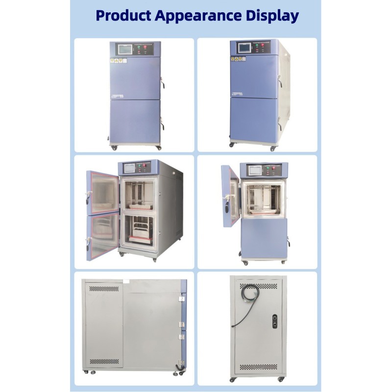 Dual-Zone Environmental Climate Simulation Test Machine Automatic Thermal Shock Testing Equipment