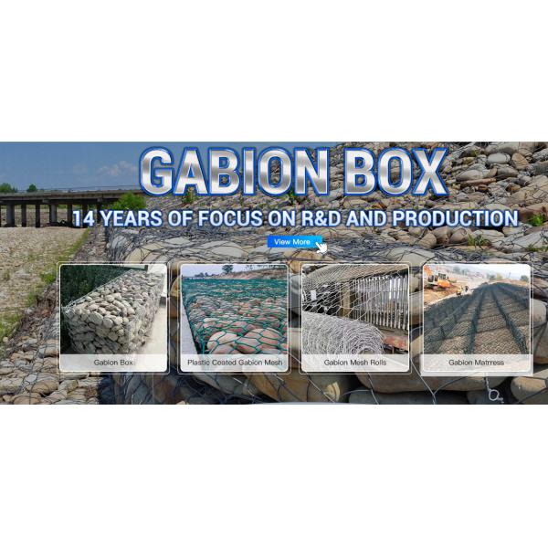 6X2X0.3M Galvanized Hexagonal Wire Mesh Gabion Mattress For River Wall Construction