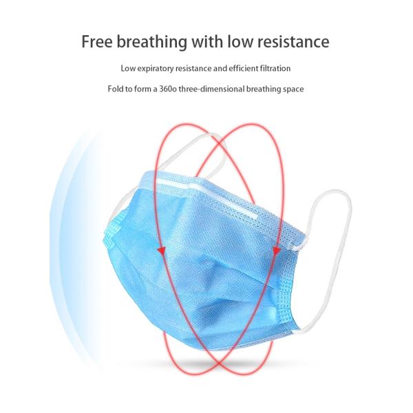 Lightweight Disposable Face Mask With Elastic Ear Loop PPE Consumables