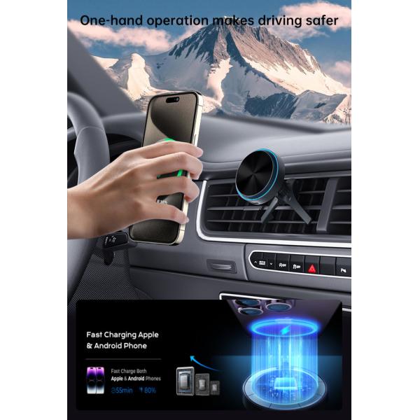 High Compatibility Wireless Magnetic Phone Holder Customized For IPhone