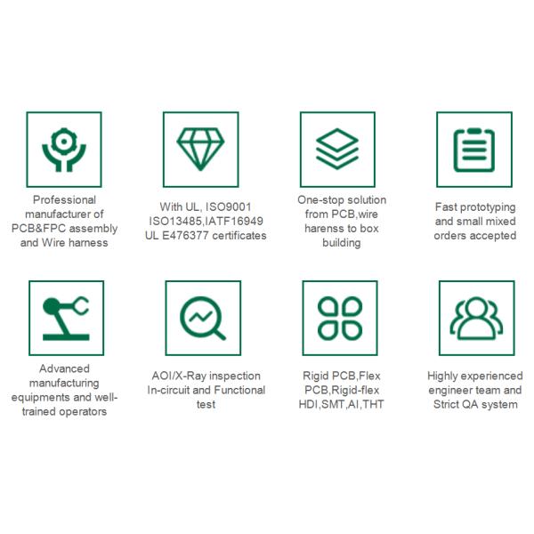 Double Layer Flexible PCB Assembly Service RoHS Certified