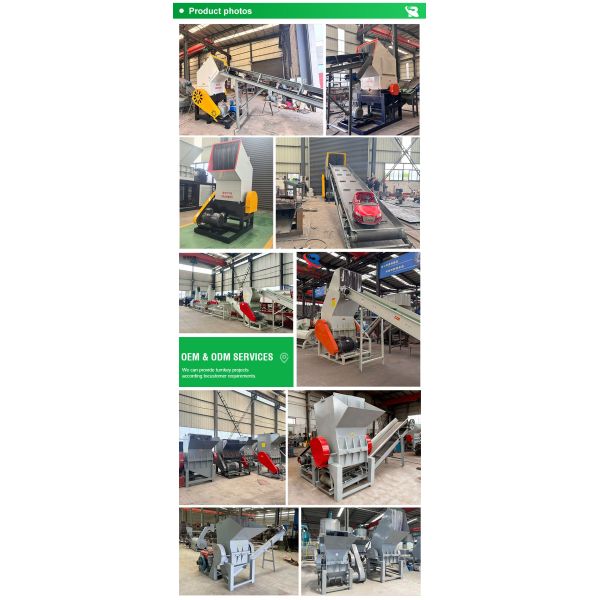 PVC Pipe Plastic Crusher for Rigid Plastic Pipe Profile Scrap