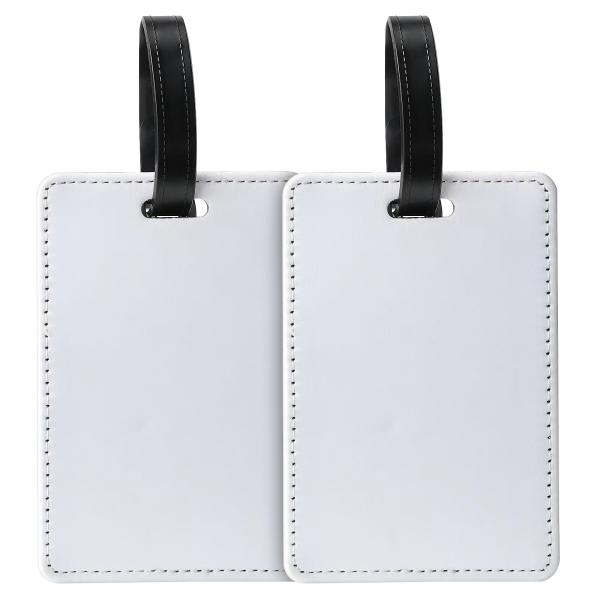 PU Leather Blank Sublimation Baggage Tag Custom Print Your Picture Luggage Tag