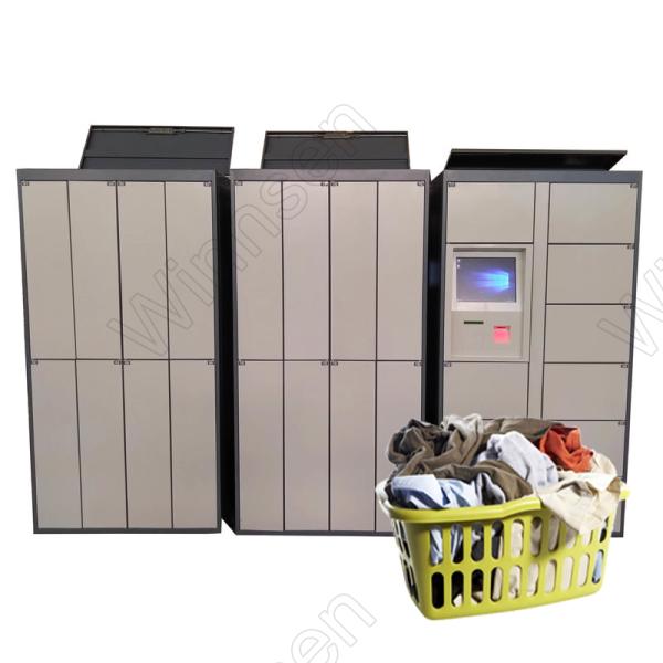 Smart Pin Code Custom APP Laundry Dry Clean Locker Touch Screen With Remote Manage