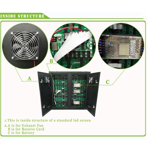 P5 Outdoor LED Display Screen 6500cd/sqm SMD 3535 IP67