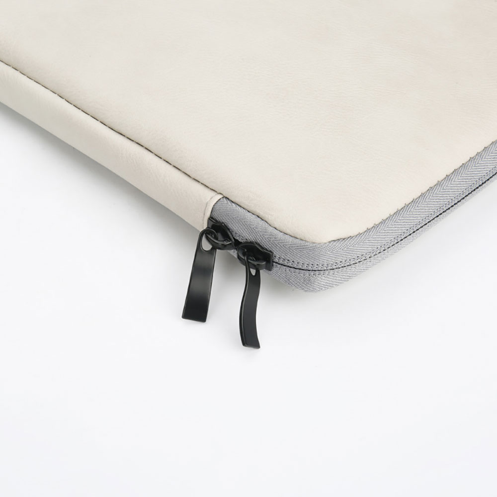For Laudtec 14 Inch Thick Custom PU Leather Laptop Sleeve Portable Multi-Functional Notebook Case Thick Fleece Shockproof Wholesale OEM/ODM/Private