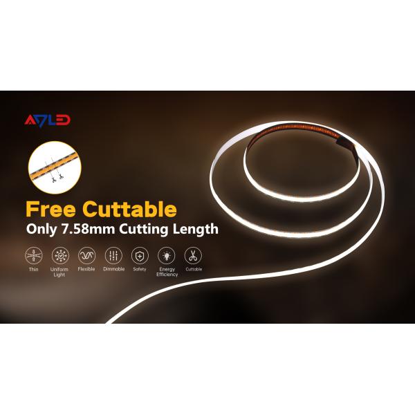 Mini Cut New Design 7mm Cutting Unit Cob Led Strip For Cabinet Decoration