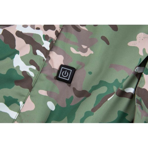 Men's Tactical Softshell Jacket with USB Electric Heating, Windproof and Water-Resistant Fleece Lined Camouflage Hunting Jacket