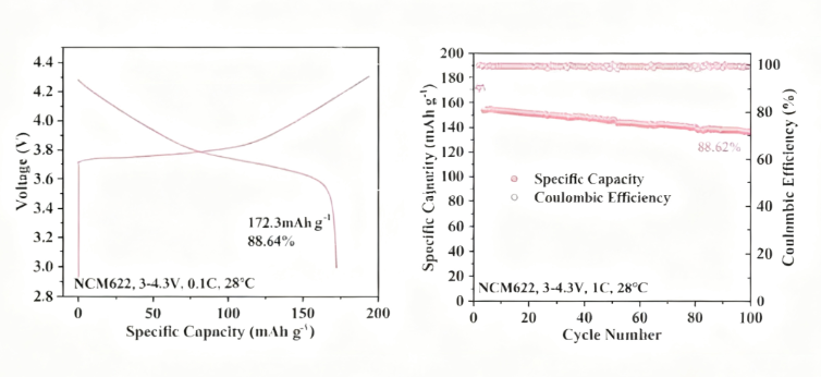 Ternary NCM622 Cathode Sheet with Ni:Co:Mn Ratio 6:2:2 and Areal Density 2/3/5mg/cm² for Battery Applications