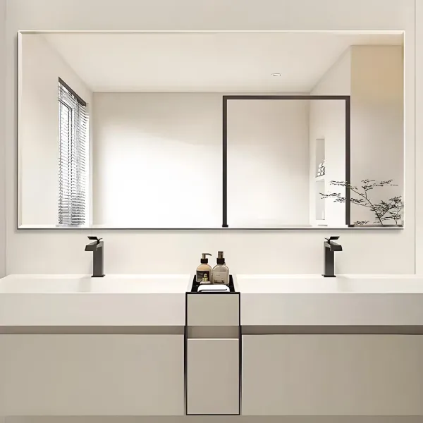 Premium Silver Decorative Full Floor Mirror Modern Home Design
