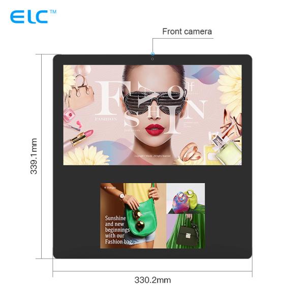 Elevator Advertising Player Dual Screen Digital Signage Wall Mount RJ45 Tablet PC