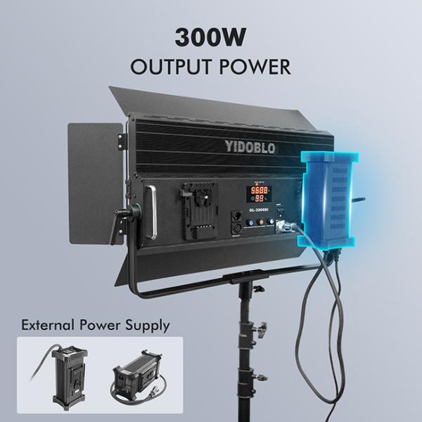 300w high power foldable flat panel light with adjustable brightness and remote control suitable for industrial photography