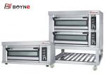 Commercial Stainless Steel Microcomputer Two Deck Four Trays 20-400°C Electrci