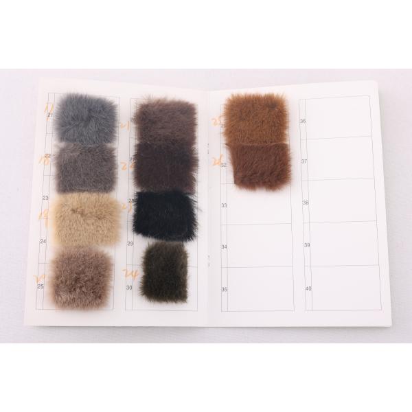 Stock Many Color 100% Polyester 20mm 670GSM Plush Thick Faux Lifelike Mink Sable Fur for Blankets Women's Coat Pet Blanket