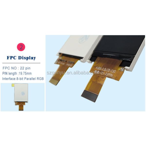 Genyu 2.0 inch TFT LCD module side view