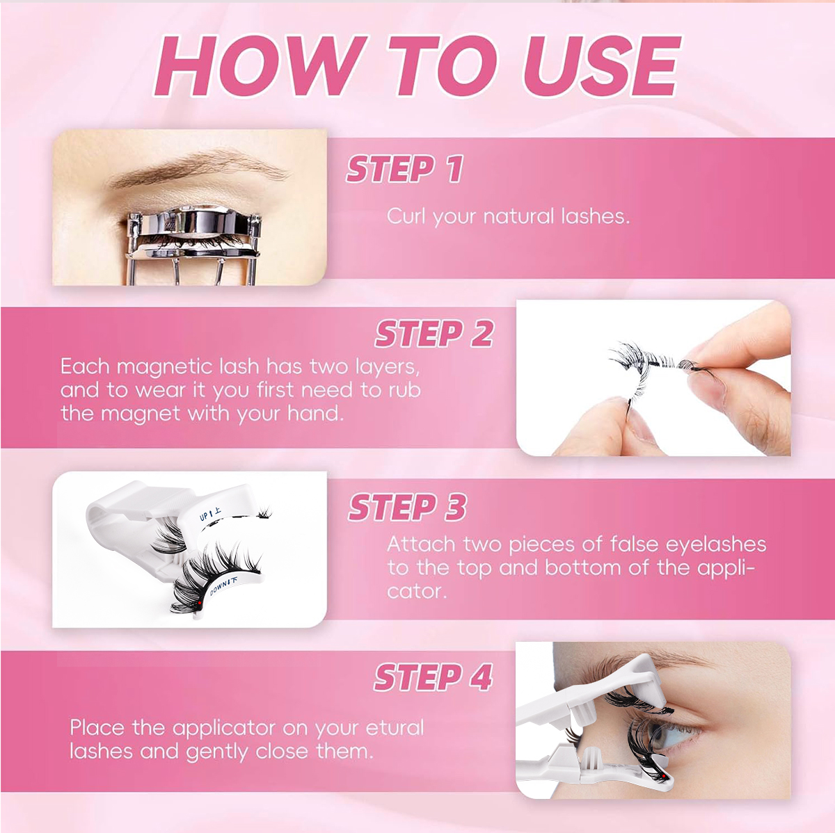 Custom Diy Lashes Kit Press Glued Diy Segment Cluster Lashes Kit Self Adhesive Press On Lashes