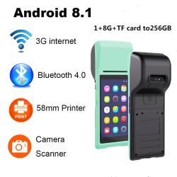 China 5.5 Inch Touch Screen display Handheld Terminal 3G Android Mini Pos Machine with for sale