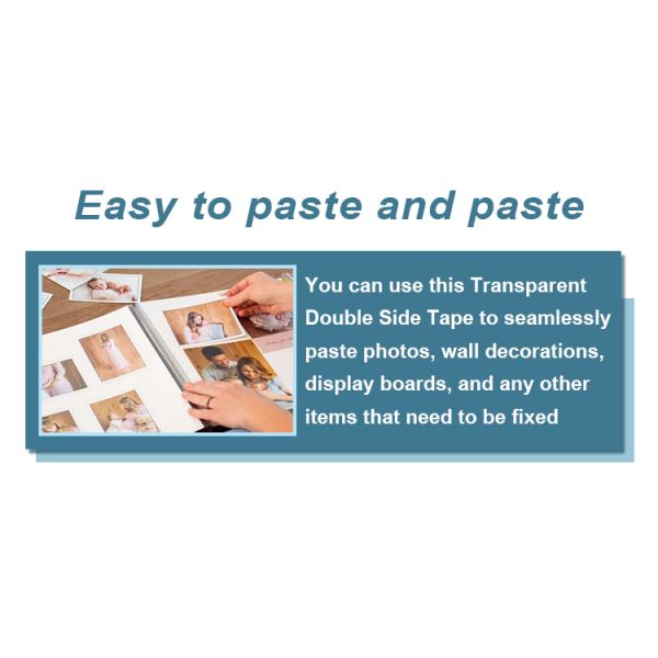 Multi Purpose Use Strong Clear Double Sided Tape 90μm
