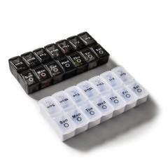 Buy cheap Large Storage Pill Travel Case 7 Day Split Weekly Double Row 2 Color 14 Case product