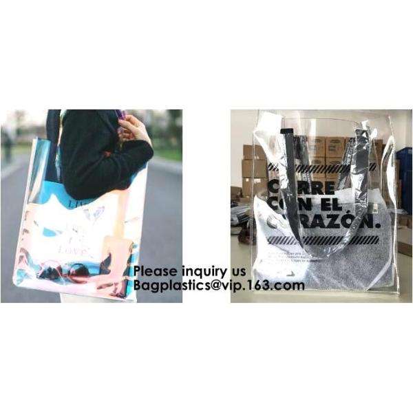 Fashion Neoprene Shopping Beach Tote Bag, Custom Waterproof Outdoor Beach Bean Bag, Promotional Clear Beach Bag