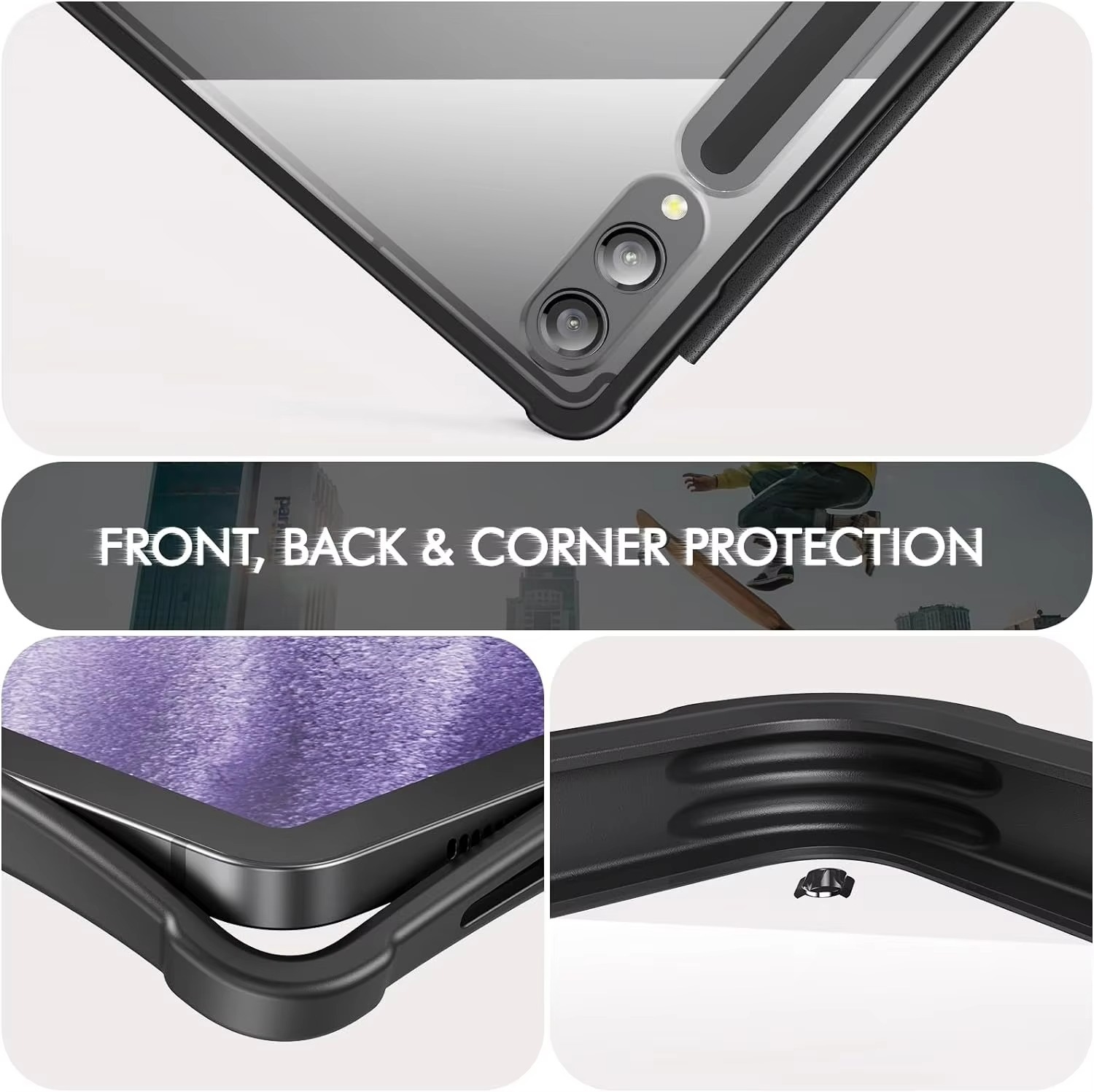 Detachable Backlit PU Material Keyboard Case for for Tab A9 Plus/A9+ 5G 2023 11 Inch 7-Color Trackpad