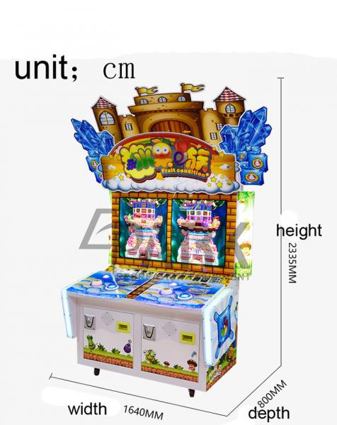 Fruit Condition 2 Players Coin Pull Redemption Game Machine video game machine for sale