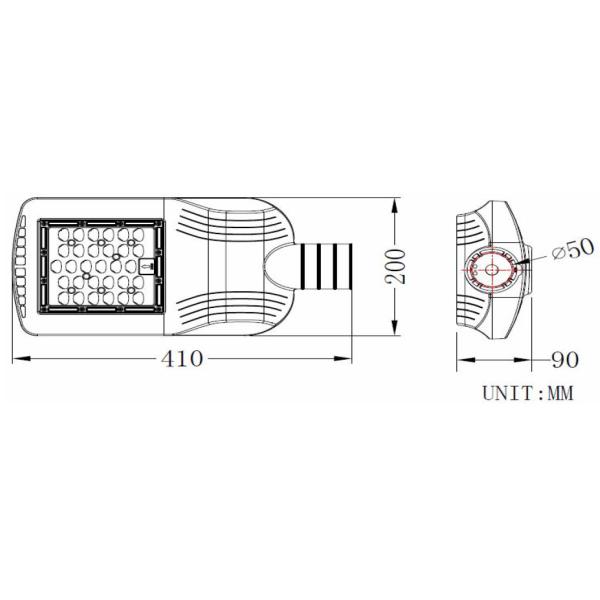 IP65 Outdoor 30w 40w 50w 60w LED Street Lighting For Urban Road Link