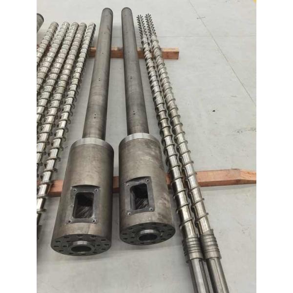 High Rigidity 38CrMoAIA Plastic Extruder Screw Barrel For Plastic Extrusion Machine
