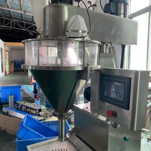 China Bottle Coffee 45kg Semi Automatic Powder Filling Machine on sale