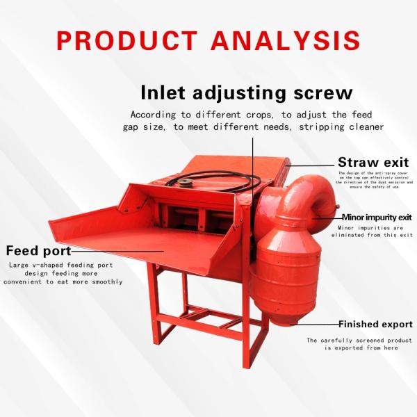 Agricultural Grain Thresher Machine Multi Functional Voltage 380V