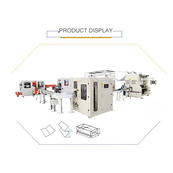 Box Tissue Facical Tissue Folding and Packing Machine Production Line