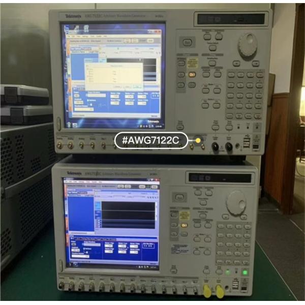 Tektronix AWG7122C Arbitrary Waveform Generator display interface