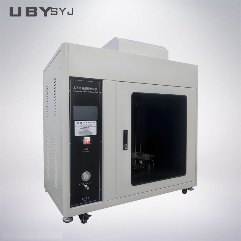 UL94 IEC60695 Compliant Horizontal-Vertical Flame Tester with Adjustable Burner Angle for Plastic Material Flammability Testing