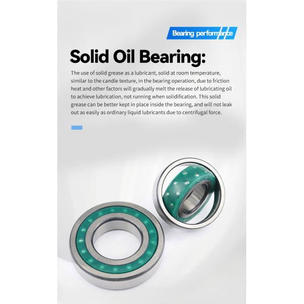 Solid Oil Self-Aligning Ball Bearings with High Load Capacity Easy to Install and Maintenance-Free