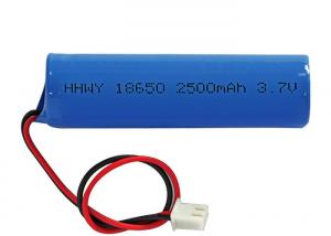 Buy cheap Li ion 18650 Cylindrical 3.7V 2500mAh Button Top Rechargeable Battery with PCB product