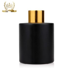 Round 30ml 50ml Diffuser Glass Bottle Black Reed Diffuser Bottle