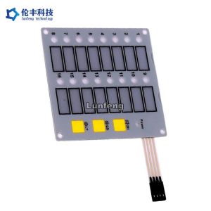 Buy cheap Customized White LED Membrane Keypad With IP65 Protection Level product
