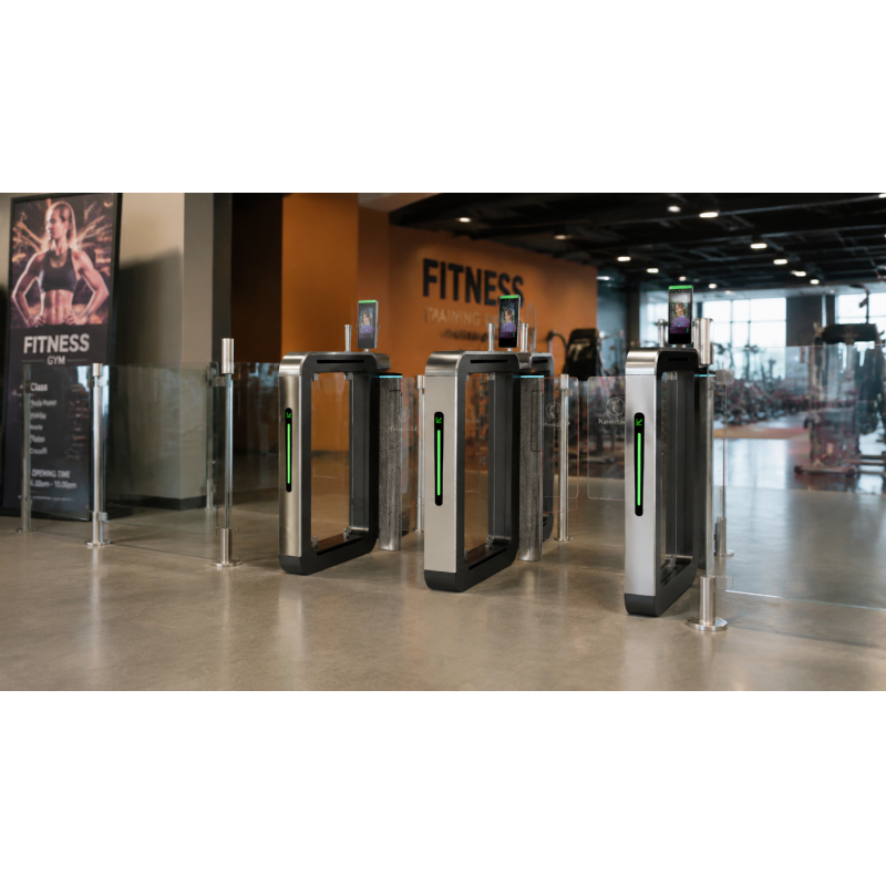 Gym Entrance Access Control QR Code Recognition Visitor Management System Emergency Opening Function