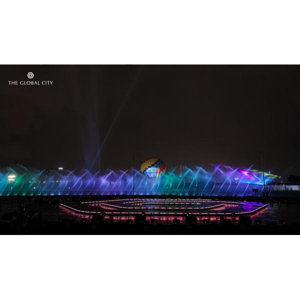 Stainless Steel 304 Vietnam Dancing Fountain Multi Color
