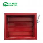 Mechanical Switch Red Aluminum Return Air Grille With Adjustable Opposed Blade