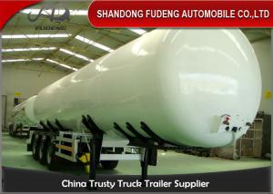 Buy cheap Steel Material LPG Semi Trailer / 3 Axle 59.6CBM Fuel Tanker Semi Trailer product
