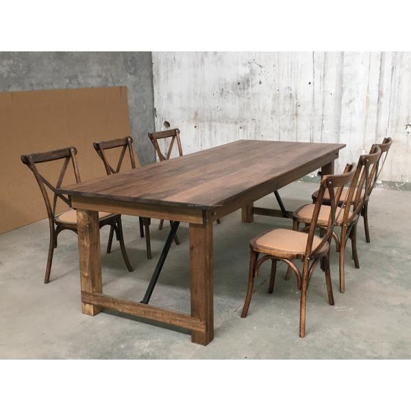 Customized Designs Nordic Modern Rattan Cross Back Stackable Solid Wood Banquet Wedding Wooden Chair OEM Service Accepted