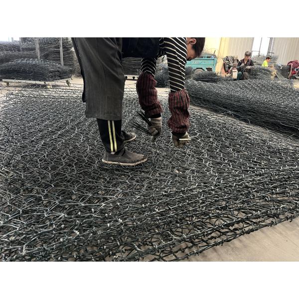 Pvc 6x8cm Galvanized Gabion Boxes 3.2mm Wire Diameter