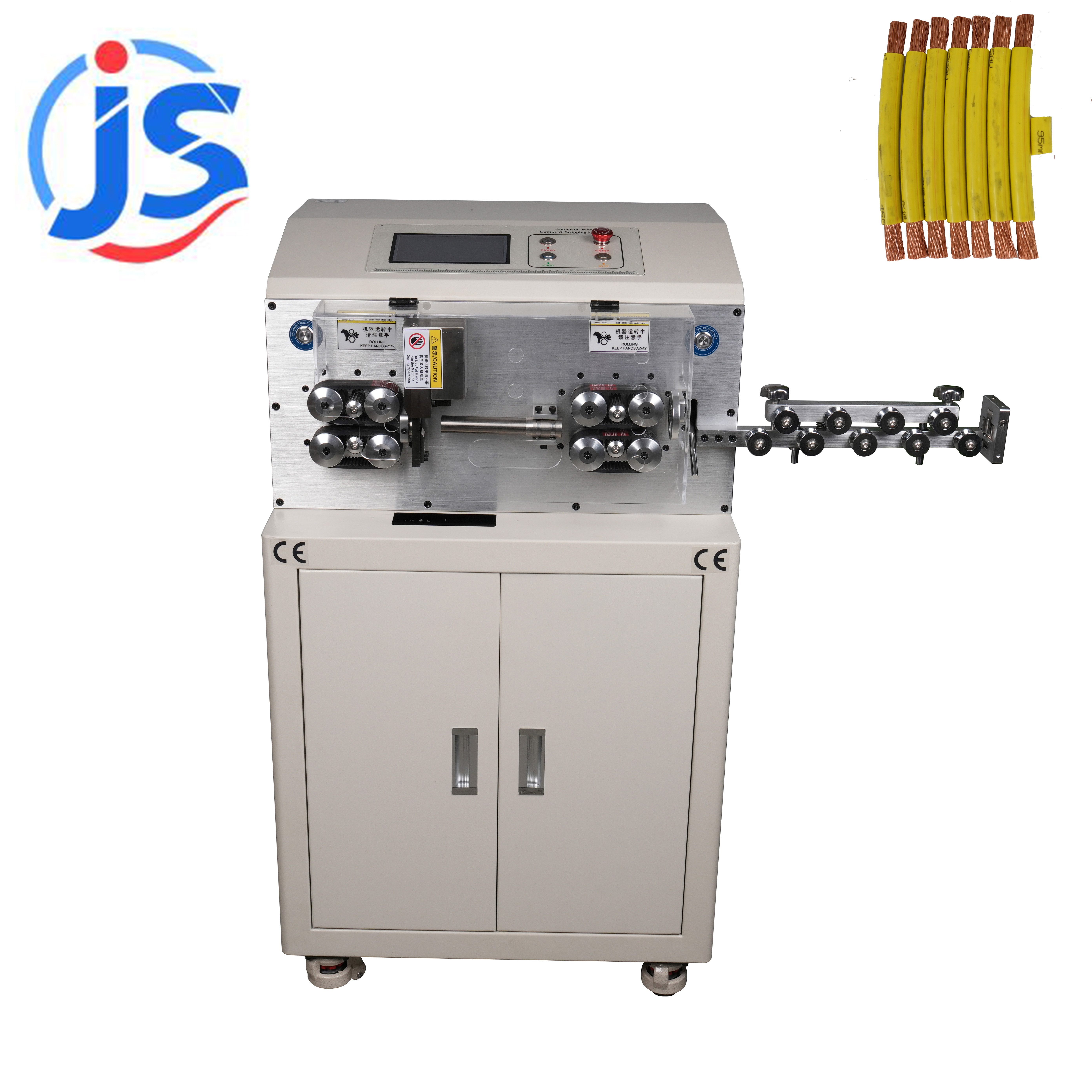 Maximum Processing Cross-sectional Area: 1.0-95mm2 BV Hard Maximum Wire Size 50mm2 BVR Flexible Wire Size 95mm2