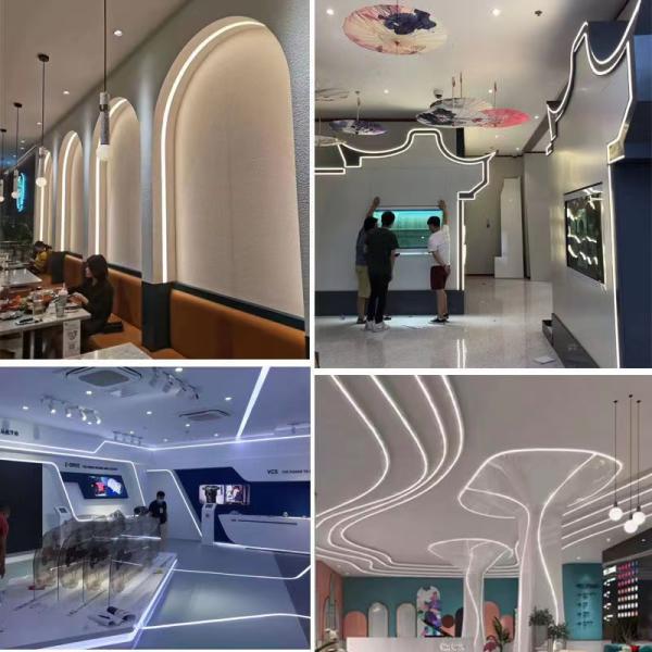 Flexible Neon LED Strip Light with Multicolor Separation Cuttable Flex Silicone Tube Silicone Sleeve Led Strip