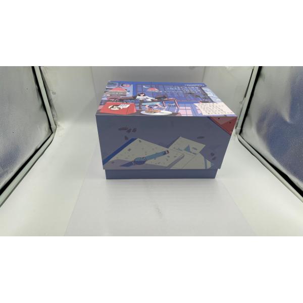 Blue Innovative Biodegradable Packaging Large Lid And Base Clothing Gift Box