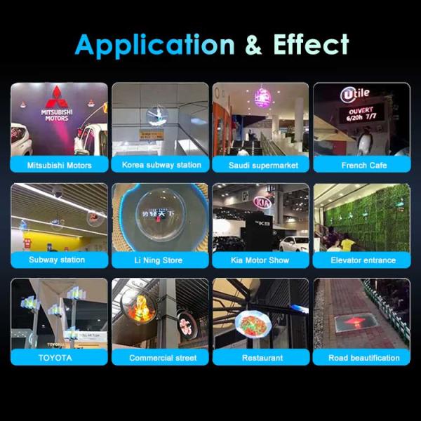 Powerful App Holograficos 3d Led Fan Hologram Projecteur Video Advertising Holographic Display 3D Holograma Fan for Showroom